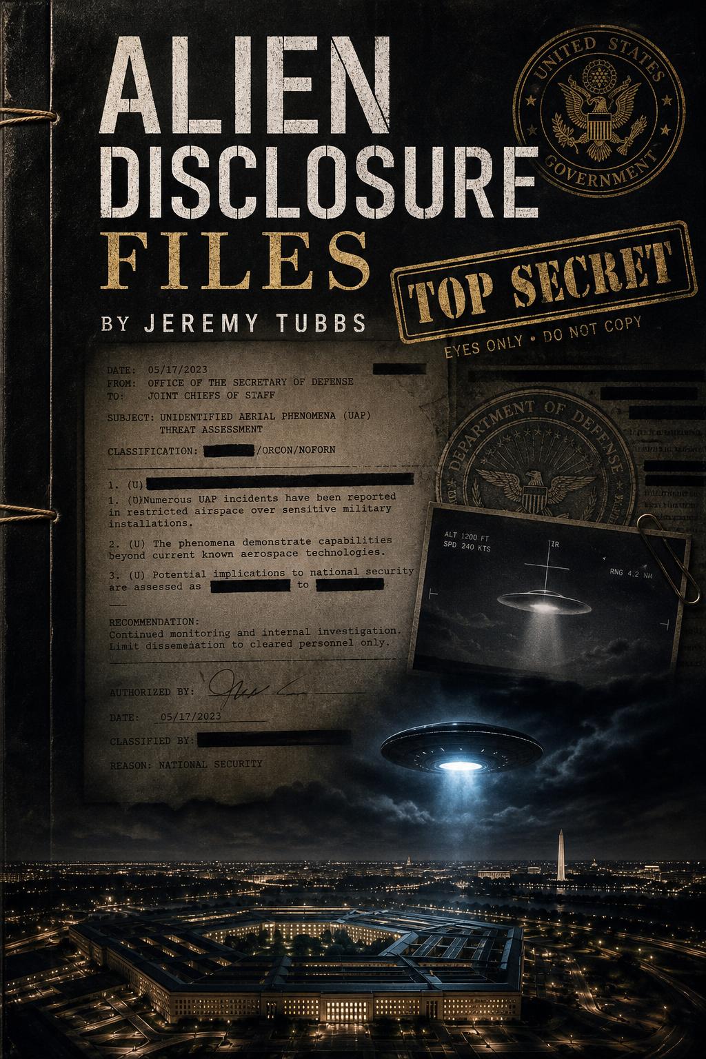 Alien Disclosure Files — 6x9 book cover