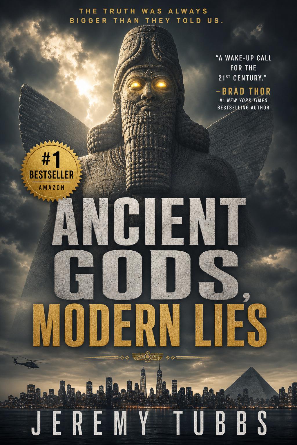 Ancient Gods, Modern Lies — 6x9 book cover